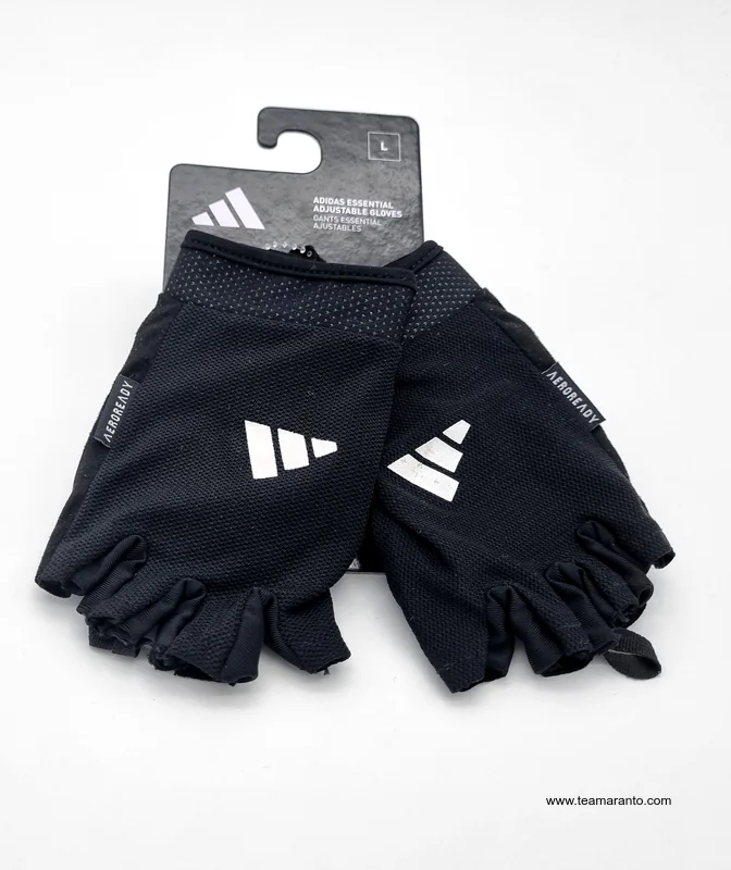 Guantes para Fitness Ajustables, Adidas Color Negro, Talla L, Original