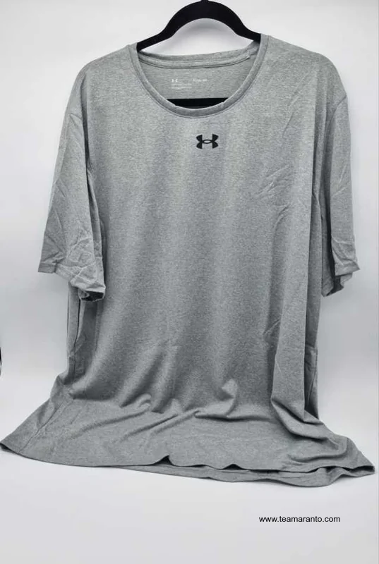 Playera Deportiva Hombre Under Armour, Algodon, Color Gris, Talla XL, Original