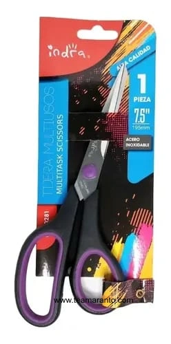Tijera Multiusos De 7.5 Pulgadas De Acero Inoxidable, Varios Colores