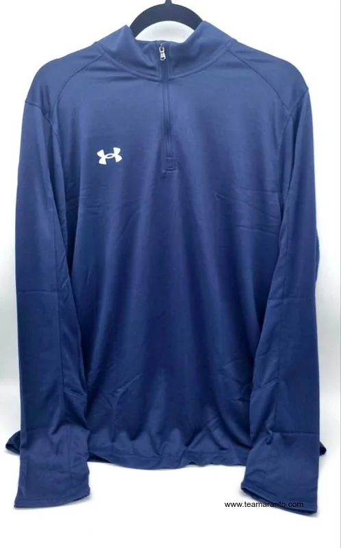 Sudadera Ligera Medio Cierre Under Armour, Color Azul Marino o Negro, Talla G, Original