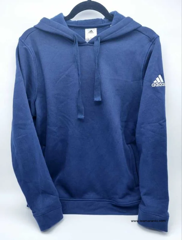 Sudadera con Capucha Adidas Fleece Hood, Color Azul Marino, Talla L, Original
