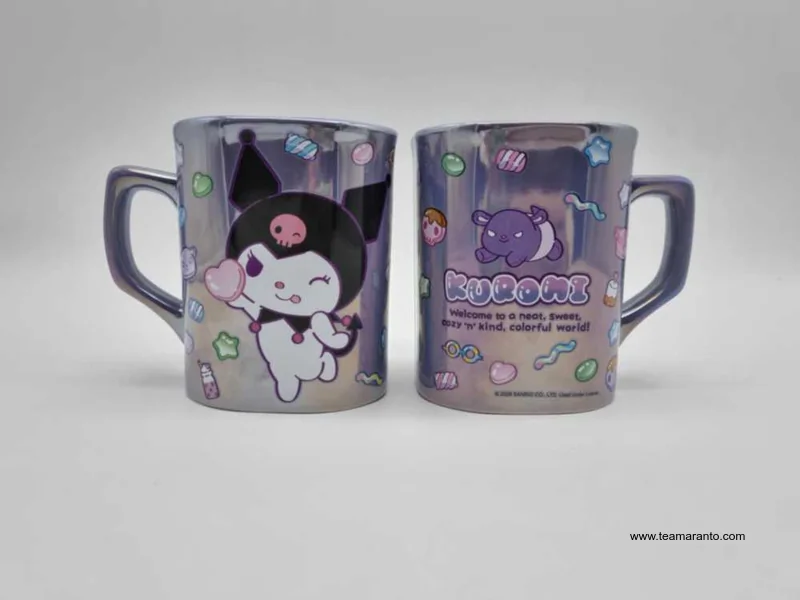 Taza Kuromi Grande Color Morado, Capacidad 530 ml