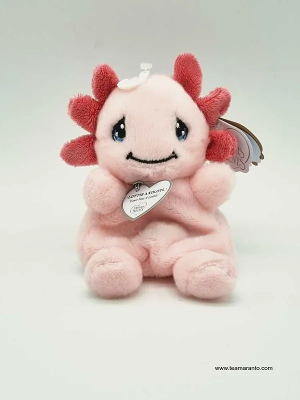 Axolote Lottie Axolotl,Peluche Precious Moment by Aurora, Original 5 Pulgadas