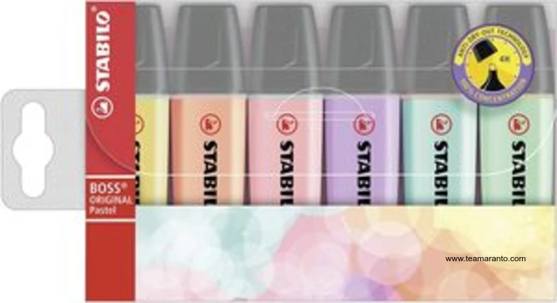 Marcadores - Subrayador Stabilo Boss Original-Colores Pastel