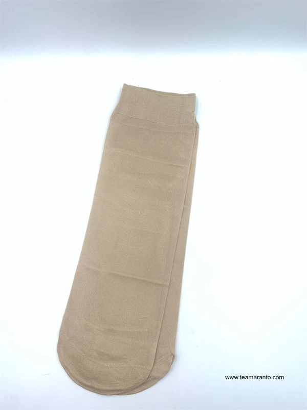 Tobimedias paquete de 5 pares de medias cortas color nude o café, medias cortas 