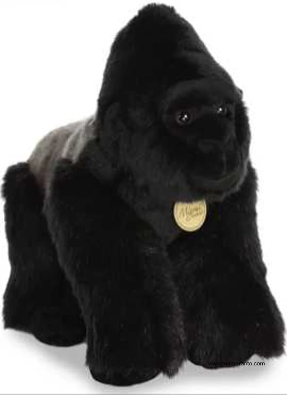 SILVERBACK GORILLA PELUCHE DE EXCELENTE CALIDAD MIYONE BY AURORA PELUCHES PREMIUM Te Amaranto