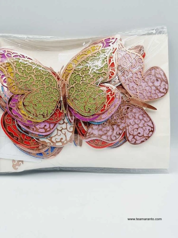 Mariposas 3D multicolor decorativas